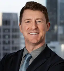 Professional headshot of Myles Crandall, Associate Attorney at Oslund Udo Little