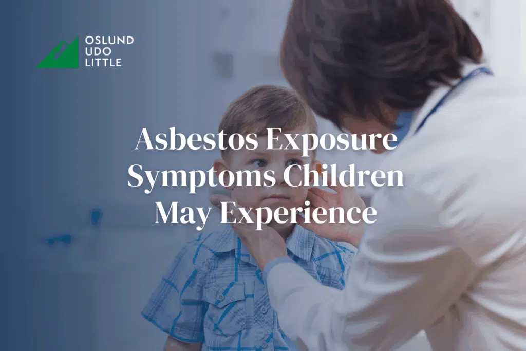 Asbestos Exposure Symptoms Children May Experience with a doctor examining a child