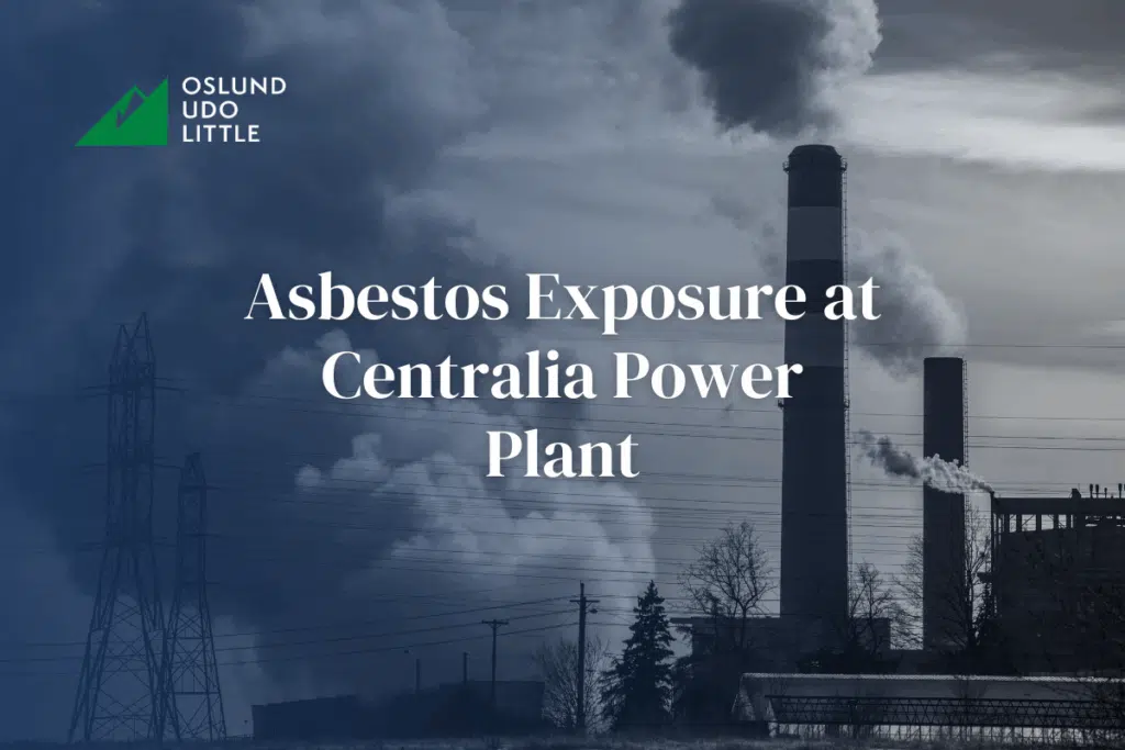 Asbestos Exposure at Centralia Power Plant: Coal power plant in the background