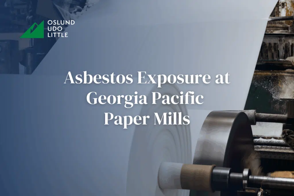 Asbestos Exposure at Georgia Pacific Paper Mills with Paper Mill in background