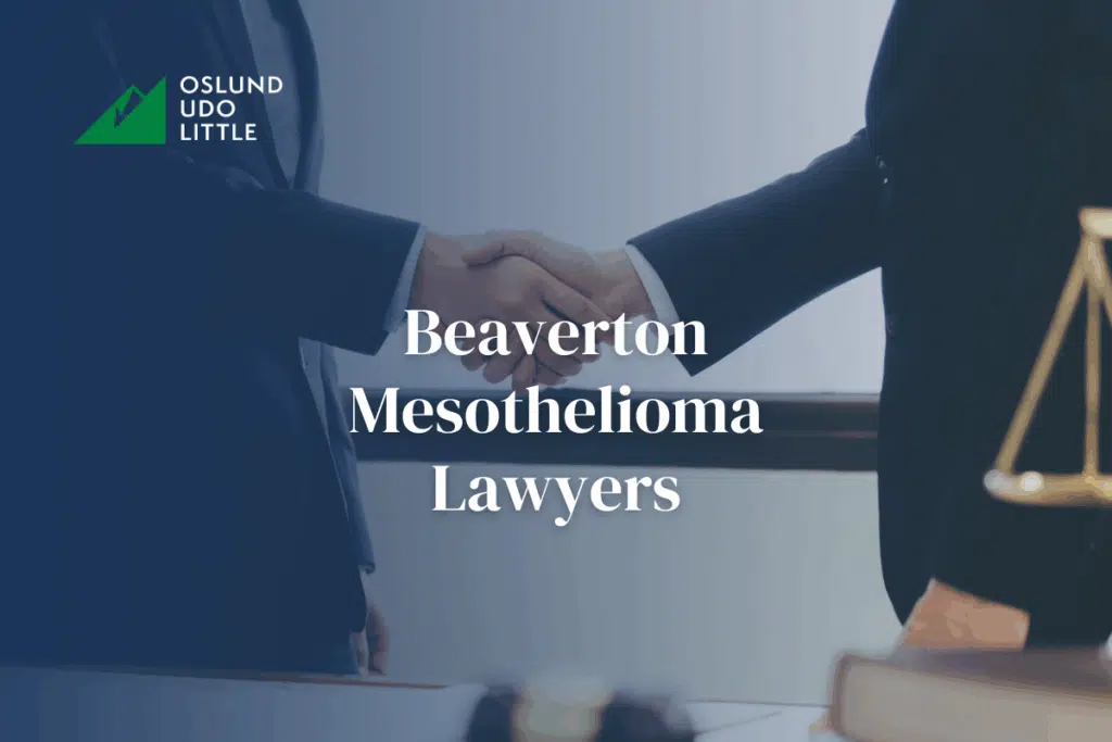 Beaverton Mesothelioma Lawyer: Two men in suits shaking hands