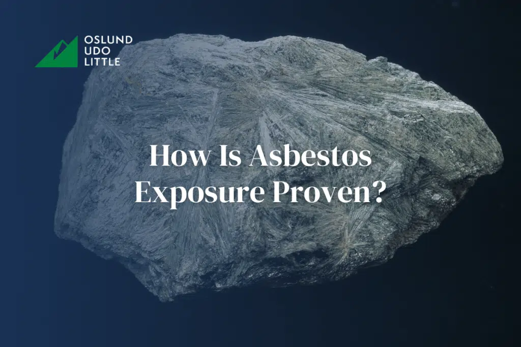 How Is Asbestos Exposure Proven? With Asbestos in the background