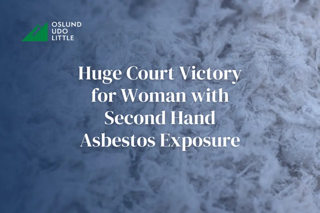Huge Court Victory for Woman with Second Hand Asbestos Exposure