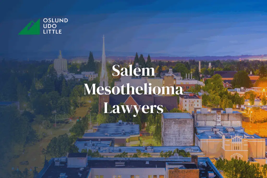 Salem Mesothelioma Lawyer: Salem Oregon City at dusk