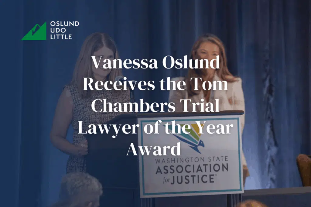 Vanessa Oslund Receives the Tom Chambers Trial Lawyer of the Year Award